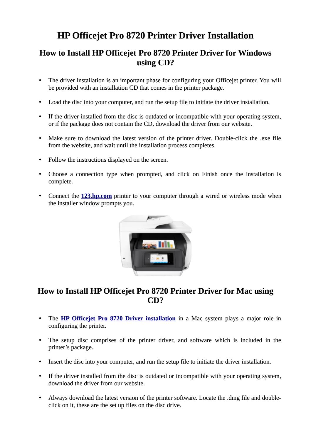 Hp Officejet Pro 8720 Driver Download Mac